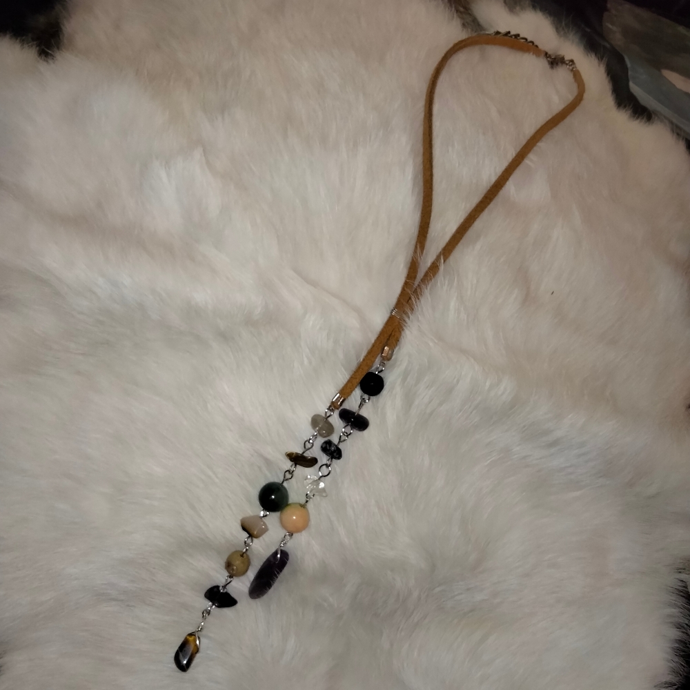 LARIAT STONE NECKLACE
